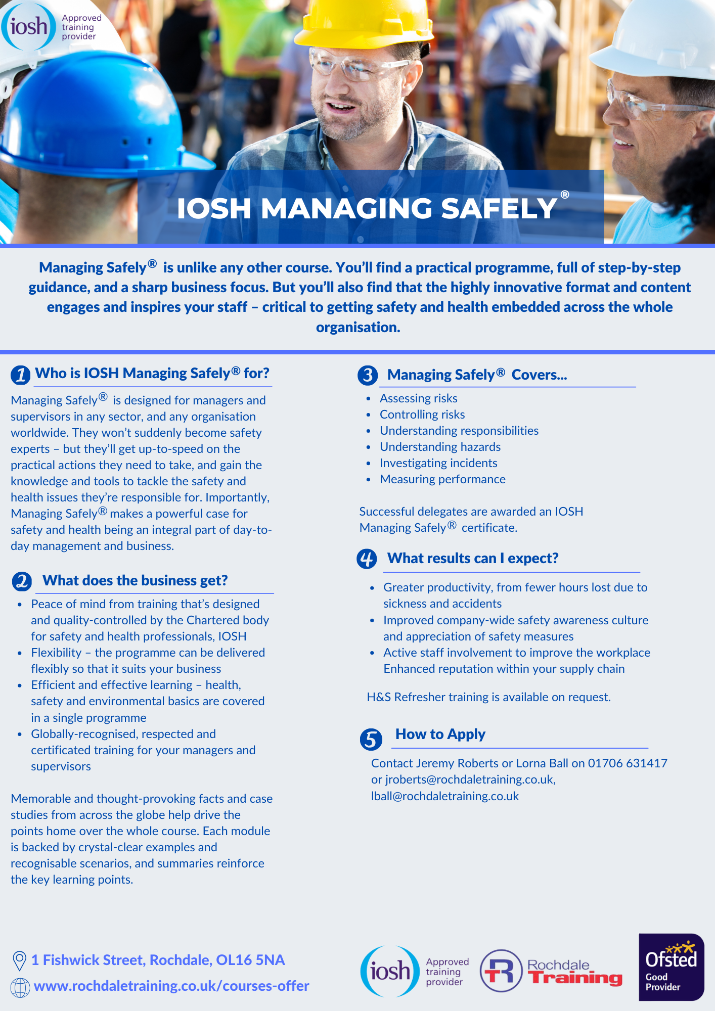 Managing Safely Flyer