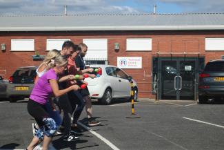 Rochdale Training Fun Day Picture Three legged Egg and Spoon Race